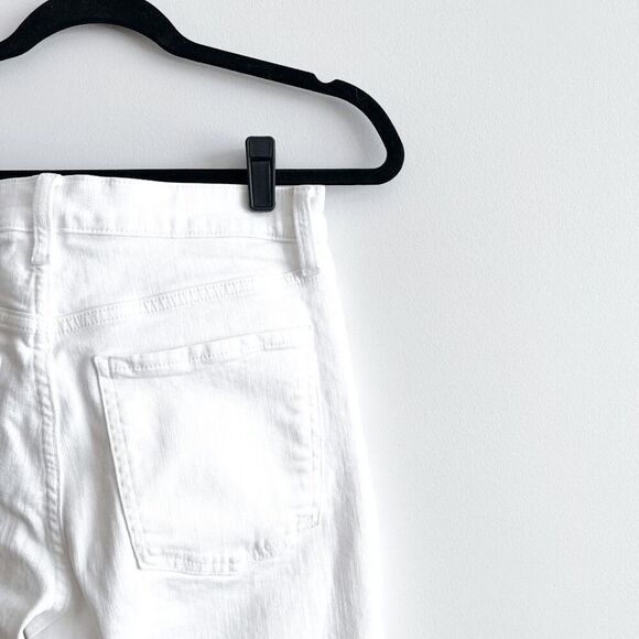 Banana Republic Womens Denim Cropped Bootcut Jeans White Size 8 - Picture 4 of 12